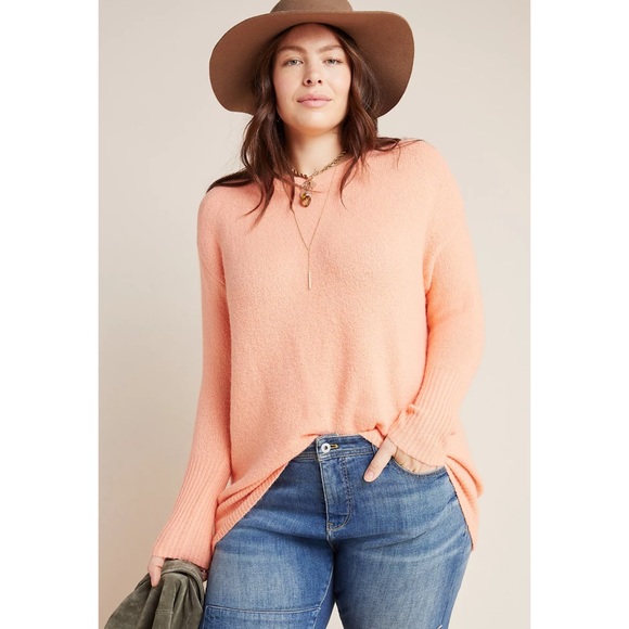 peach pullover sweater
